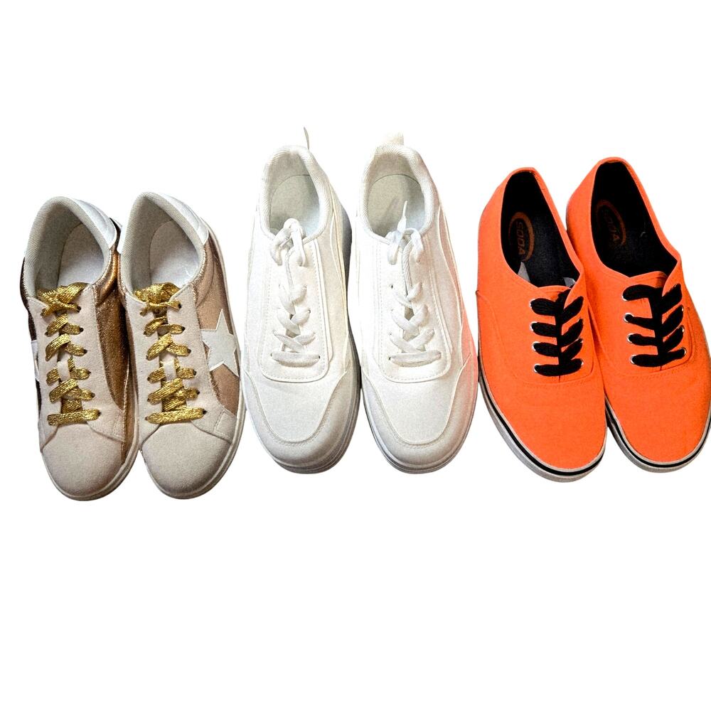 SODA  Party  Women's Size 10  Lot of 3 Pair Tennis Sneakers Bulk Shoes Platform